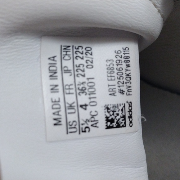 Adidas Stan Smith Mens Shoes. Size 5 1/2 White - Picture 8 of 11